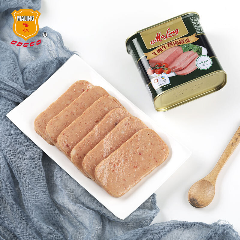 梅林清真牛肉午餐肉罐头340g中粮出品 即食