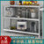 厨房置物架不锈钢三层多功能落地式微波炉架烤箱架多层储物收纳架第2张高清大图
