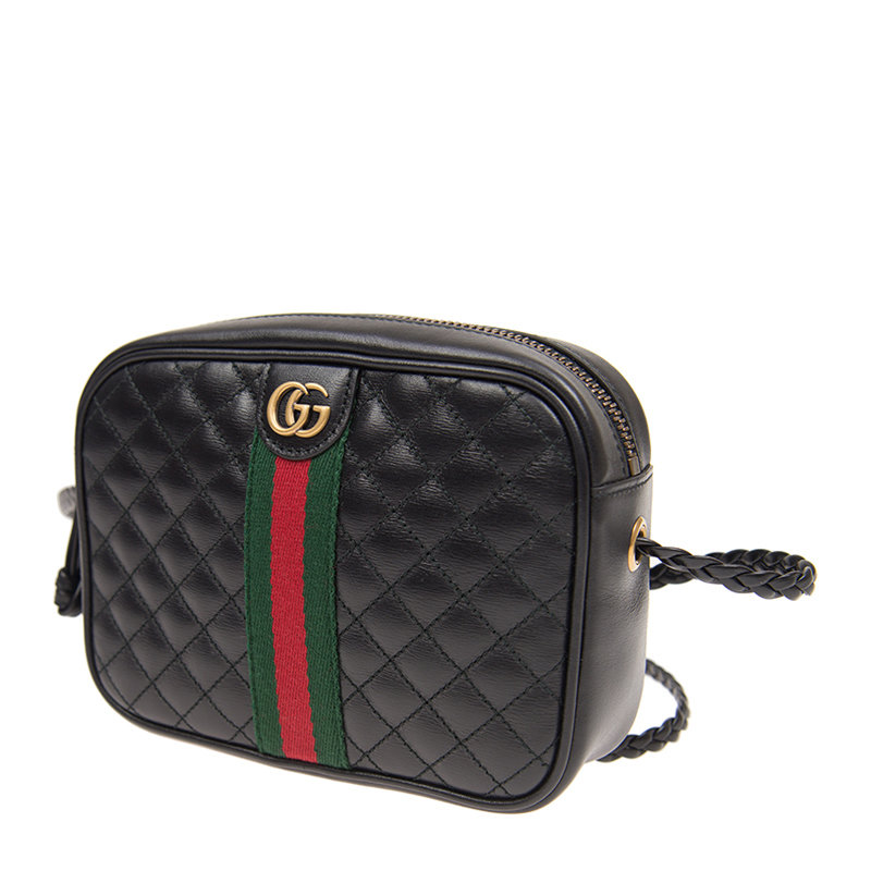 gucci古驰女士挎包一5364410ykat1060黑色时尚百搭