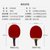克洛斯威专业训练运动乒乓球拍单支装/P501-601(黑红色/P501 直拍)第4张高清大图