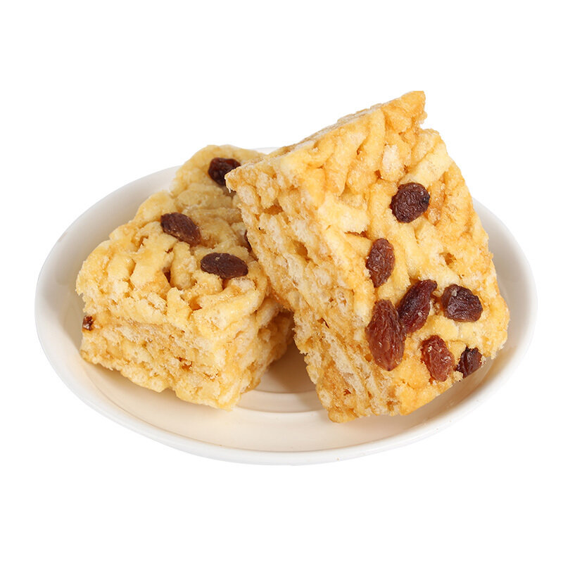 名沙香蕉牛奶葡萄味沙琪玛500g国美甄选