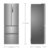 海尔 336升冰箱多门法式对开超薄电冰箱 双开门家用风冷无霜节能静音第2张高清大图