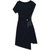 亿梦诗 2021年夏季新款气质名媛中长款黑色短袖显瘦法式连衣裙ET1224(黑色 XXL)第5张高清大图