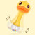 B.Duck小黄鸭 婴幼儿玩具手抓球摇铃套装3-6-12个月宝宝(手抓球套装 官方标配)第3张高清大图