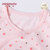 小米米minimoto新生儿婴儿宝宝和尚服后弧防湿和袍上衣(粉红 59cm（3-6月）)第3张高清大图