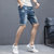 短裤男夏季薄款外穿5分牛仔裤韩版潮流2021年新款五分裤子5(蓝色 33)第3张高清大图