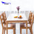 天米 TIMI 日式白橡实木餐桌椅 1.2米1.4米餐厅饭桌组合(原木色 长凳)第4张高清大图