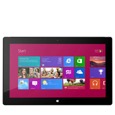 微软Surface wWinRT 32GB Bndl 10.6英寸商务平板电脑（四核NVIDIA T30 1.7G Windows RT 350/500万摄像头 10.6英寸 2G 32G）钛金黑