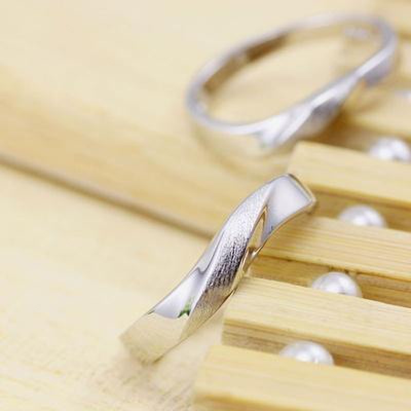 银斯妮 天荒地老 情侣戒指 戒指女 对戒 男指环