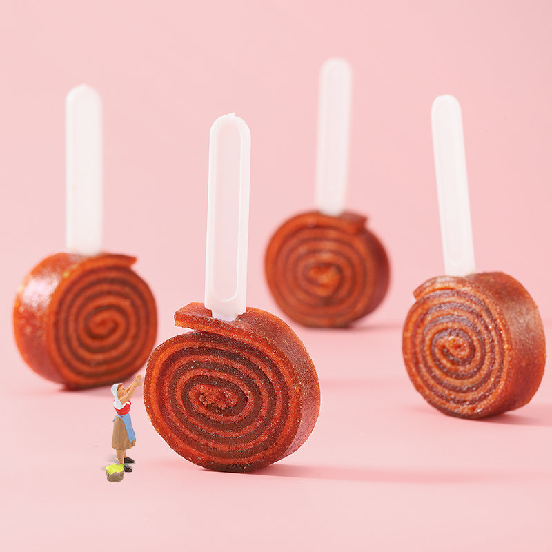 众星nbr山楂棒棒糖散装20根 独立包装果丹皮卷休闲小零食(20根)【图片