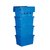 苏识 DGZZ3 带盖周转箱 600×400×365mm ( 颜色：蓝色) 物流箱斜插箱加厚配送箱第5张高清大图