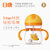 日康（rikang) 水杯 儿童吸管杯宝宝水杯 婴儿学饮杯带重力球防漏300ml (RK-B1013)(粉色)第2张高清大图
