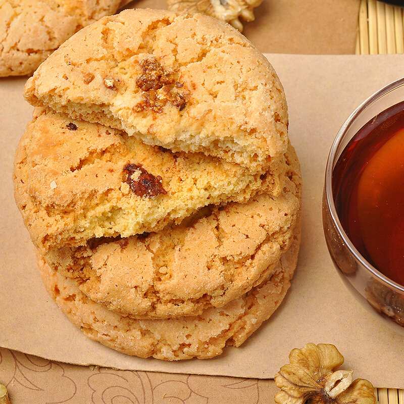 松鹤楼核桃酥700g中华老字号饼干糕点休闲零食礼盒蛋糕点心