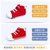 卡特兔1-3-5岁秋季婴儿学步鞋男女宝宝鞋子防滑软底机能鞋帆布鞋儿童透气休闲童鞋(17cm XZ20红色)第5张高清大图
