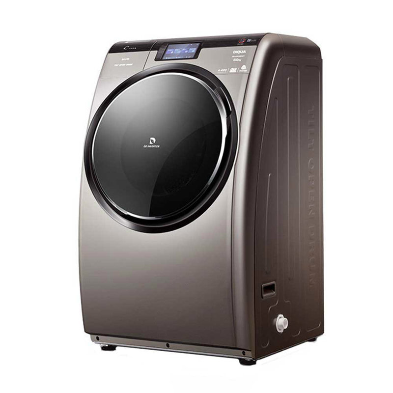 三洋(sanyo) 三洋洗衣机dg-l8033bhct 摩卡金 变频,洗干一体,全彩控