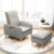 一米色彩 沙发懒人沙发创意多功能单人沙发北欧简约可调节客厅小户型布艺沙发(水洗蓝 升级款-单人位（USB充电）)第4张高清大图