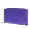 Louis Vuitton(路易威登) 紫色水木纹长款拉链钱夹