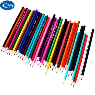 迪士尼桶装彩色铅笔36色涂色填色彩笔绘画彩色铅笔卡通彩笔D01193(米奇蓝随机发)