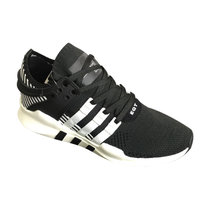 adidas阿迪达斯亲子鞋 running support 针织制作童鞋亲子鞋(黑白 42.5)