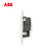 ABB开关插座面板由艺系列白色86型10A二三极/五孔一开带开关插座 AU22553-WW第2张高清大图