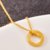 国美黄金  3D硬金苹果吊坠 约0.9g第5张高清大图