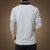 2018新款男装大码翻领长袖T恤男士青年弹力纯棉纯色polo衫J684(浅灰色 XL)第2张高清大图