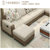 紫茉莉布艺沙发简约现代大小户型客厅转角整装可拆洗沙发组合家具(沙发+B款茶几 六件套（3.6米）)第5张高清大图
