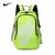 Nike耐克 双肩包 中小学生书包 运动休闲包 帆布电脑背包(绿灰色)第5张高清大图