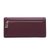 COACH/蔻驰 女士时尚皮革铆钉长款钱包53449(酒红色)第3张高清大图