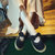 2017秋季新款英伦风小皮鞋复古擦色反绒皮系带平底女生单鞋包邮(黑色 35)第5张高清大图