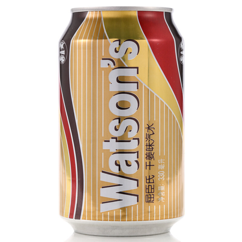 屈臣氏干姜味汽水碳酸饮料330ml24国美甄选