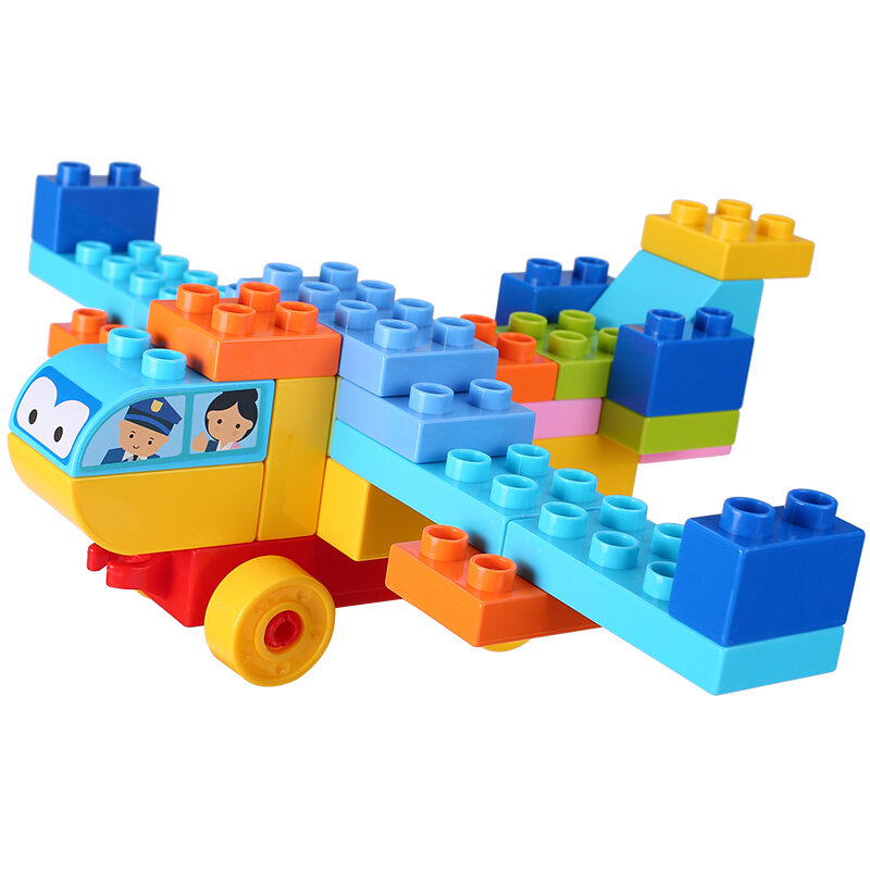 汇高大颗粒积木拼装玩具69粒百变积木国美超市甄选