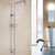 全铜加厚淋浴花洒配件升降杆浴室不锈钢支架淋浴管套装转换分水器(1.5加厚不锈钢管四件套（4分）)第2张高清大图