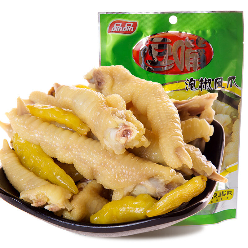 品品泡椒凤爪168g 国美超市甄选