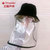 防飞沫渔夫帽可拆卸面罩防护帽防唾液男女帽子夏遮阳帽tp6371(儿童白色)第5张高清大图