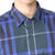 Burberry男士深蓝色经典格纹棉质长袖衬衫 3983542XL码深蓝色 时尚百搭第6张高清大图