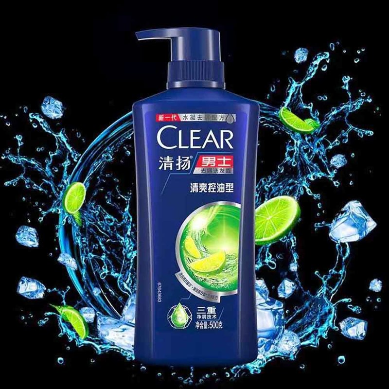清扬男士去屑洗发露清爽控油型500g新老包装随机发货清爽控油