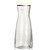 日系锤纹小透明玻璃花瓶简约创意水培插花花器清新客厅干花瓶摆件第5张高清大图