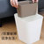北欧垃圾桶家用客厅厨房纸篓创意大号干湿分离分类垃圾桶无盖防臭(灰色小号)第2张高清大图