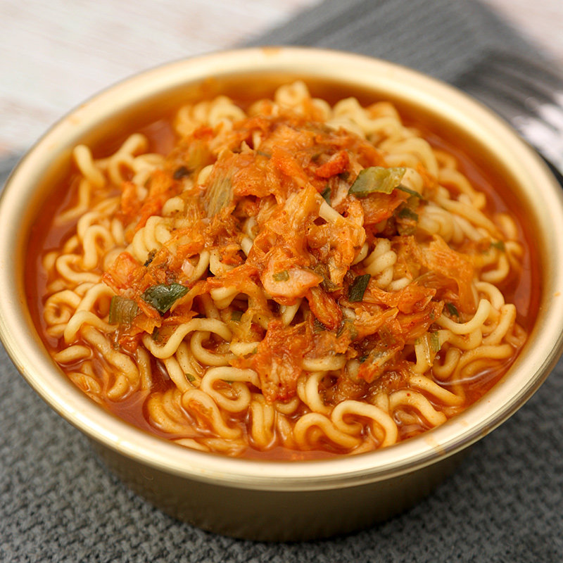 农心辛拉面辣白菜拉面五连包牛肉面120g5袋方便面泡面部队锅乌龙面