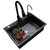 JOOMUWN 黑色纳米水槽单槽家用厨房sus304不锈钢手工洗碗池洗菜盆(*纳米（750x450）)第5张高清大图