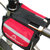 SOSPORT户外自行车骑行运动装备配件 自行车上管包反光车前包山地车公路车死飞车手机包(红色 其他)第2张高清大图