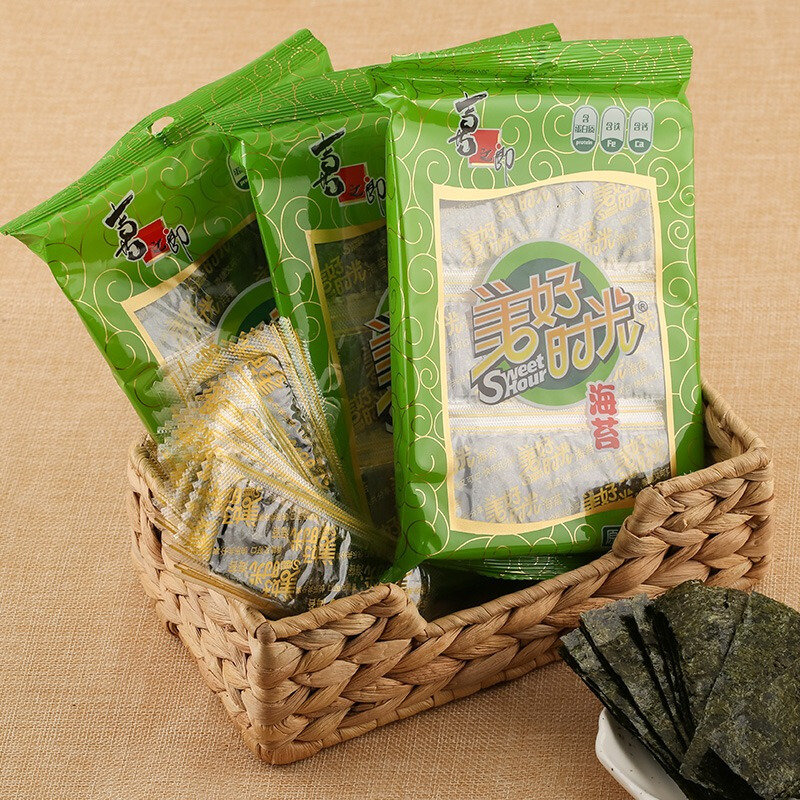 喜之郎美好时光原味海苔3g8袋国美超市甄选
