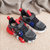 男童鞋春季新款飞织透气儿童运动鞋中大童休闲鞋防滑耐磨(33 黑红)第5张高清大图