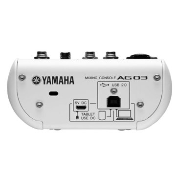 Yamaha 雅马哈 AG03 AG06调音台带声卡 电脑手机网络直播家用K歌录音 在线教育/网校用(AG03)