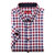 亚狮龙短袖男士休闲格子衬衫多色可选3213003红白格M码(红白小格 XL)第3张高清大图