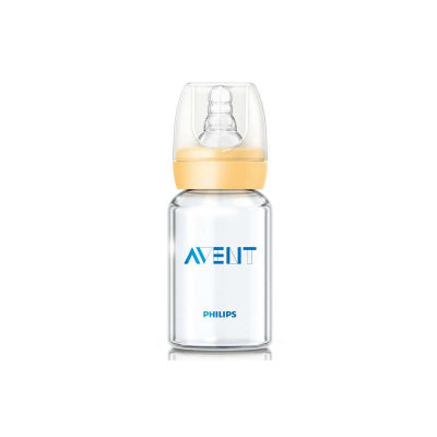 飞利浦新安怡标准口径玻璃奶瓶（4安士）120ml/4oz（S）奶嘴