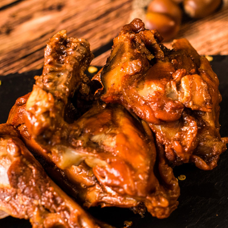 辣小鸭黑茶鸡骨架锁鲜即食鸭货肉类零食(130g*2盒)