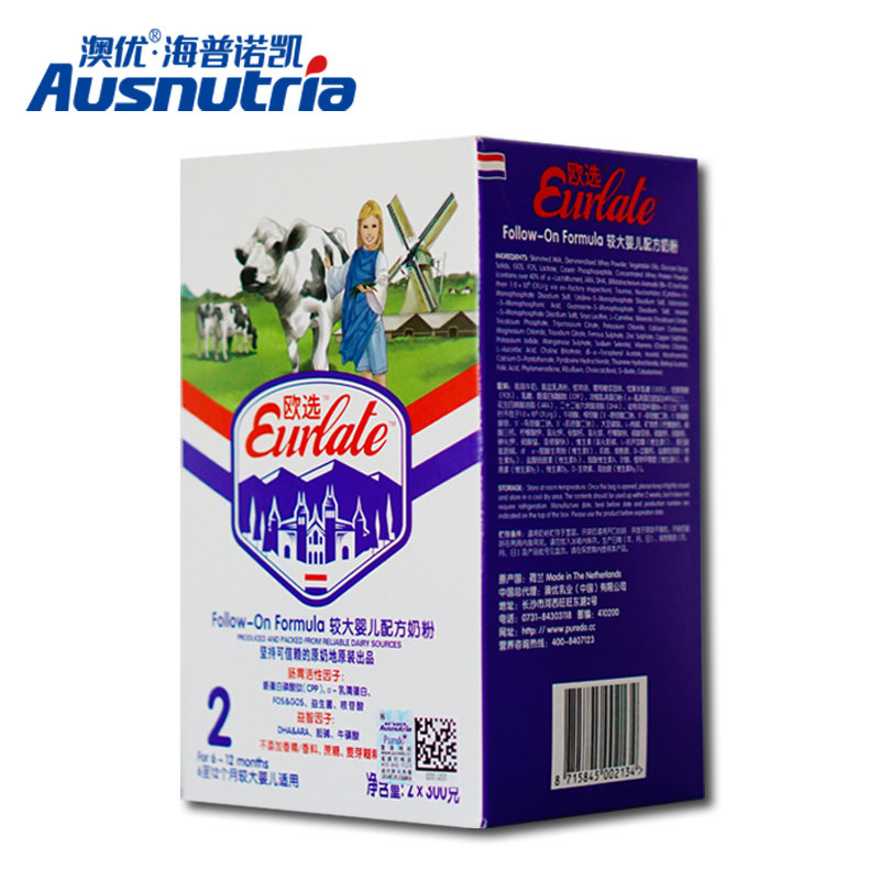 澳优欧选2段婴幼儿奶粉600g