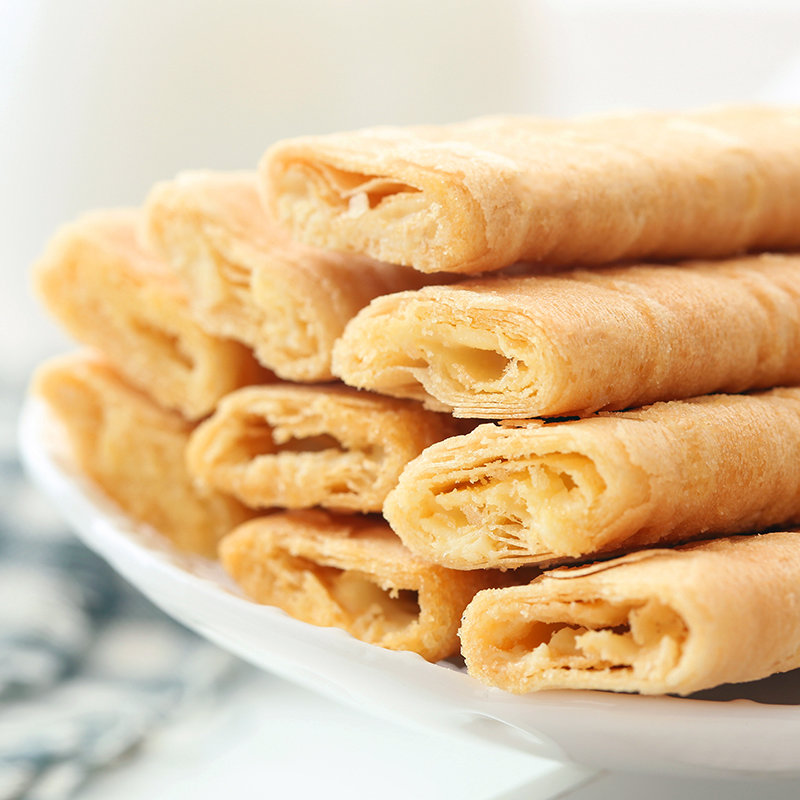 美伦多 榴莲夹心酥258g*2罐 休闲零食铁罐居家酥脆夹心饼干